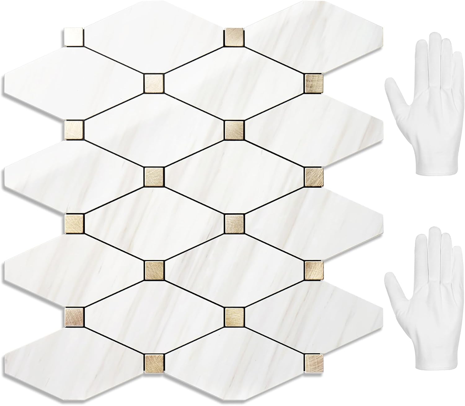 Peel and Stick Backsplash Tiles for Kitchen and Bathroom Makeover