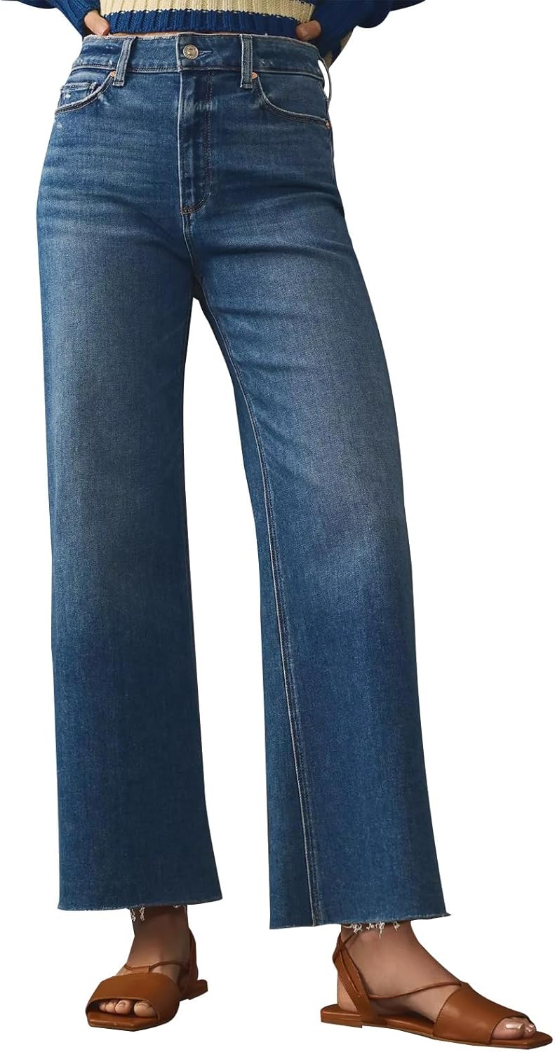 KUNMI Wide Leg Baggy High Waist Jeans for Women Trendy Style