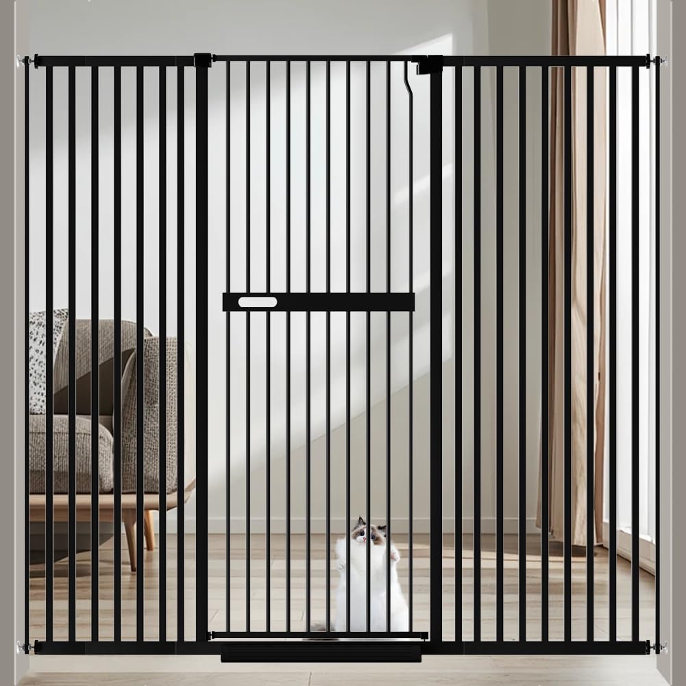 71 Inch Extra Tall Cat Pet Gate for Doorways and Safety