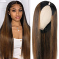 CHEETAHBEAUTY FB30 Ombre V Part Wig Human Hair 16in - Natural Look