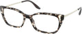 Prada PR 14XV Women's Eyeglasses Spotted Brown 54 - Refined Everyday