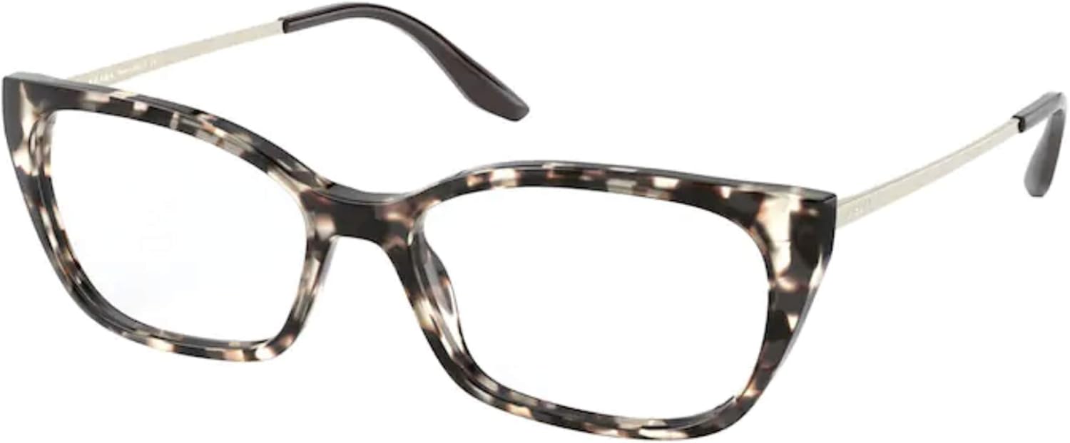 Prada PR 14XV Women's Eyeglasses in Spotted Brown 54 for Style