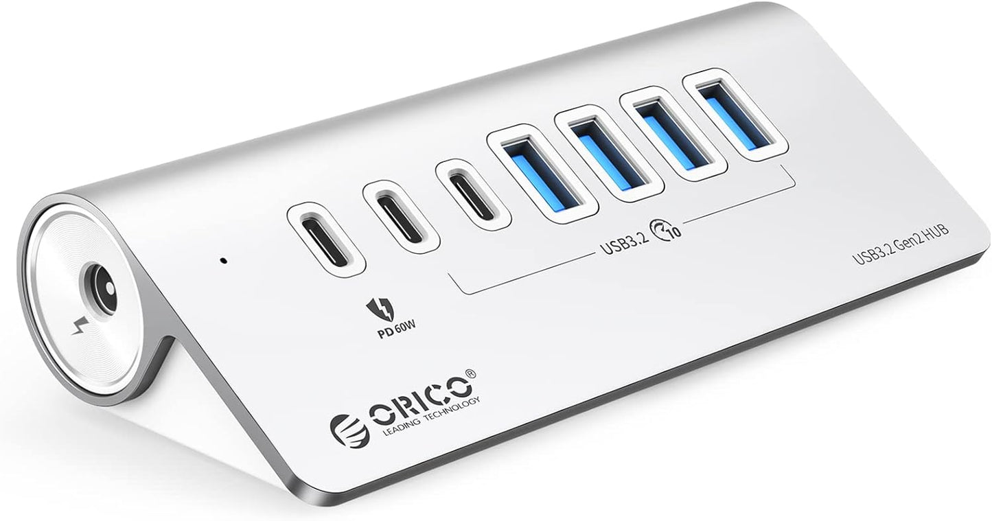 ORICO 7 Port USB Hub 10Gbps for Fast Data Transfer and Charging