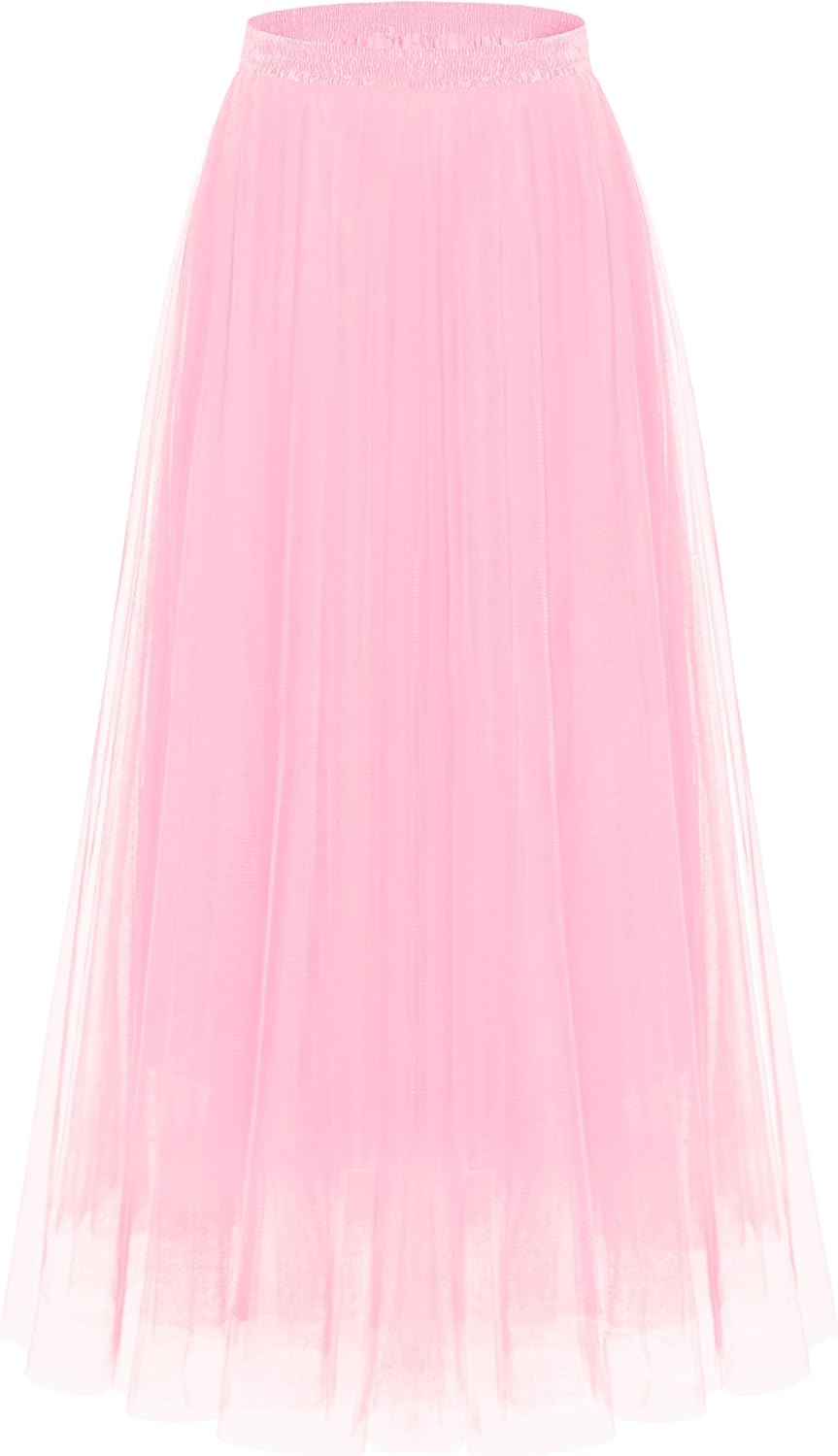 Kingfancy Women's Winter Skirts - Elegant Tulle A-Line Midi Skirt