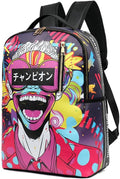 Men's Cartoon Graffiti Laptop Backpack - Comfortable Everyday Carry