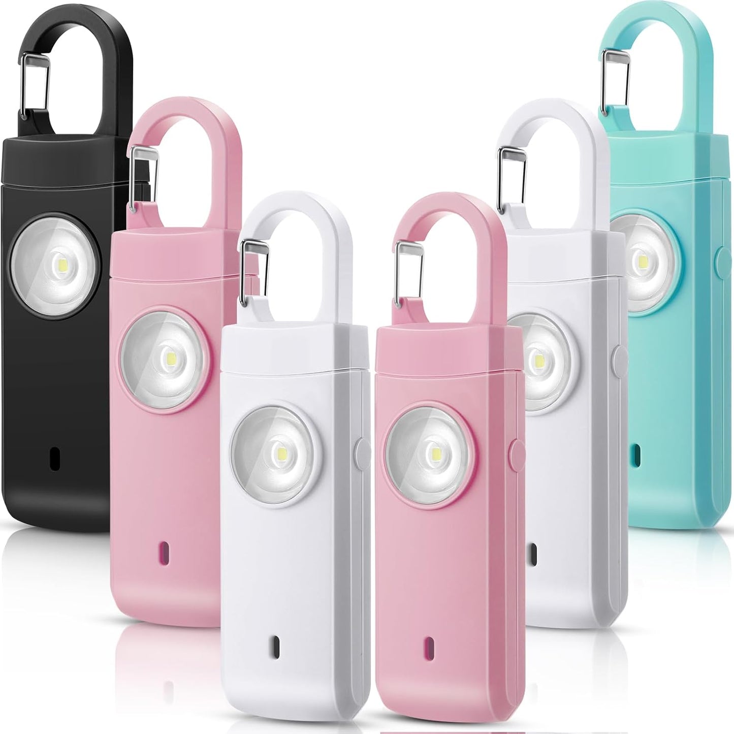 6 Pcs Rechargeable Personal Safety Alarm for Women and Seniors