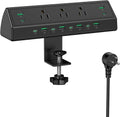 Jgstkcity 90W Desk Clamp Power Strip - Compact 15-in-1 Charging Hub
