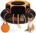 Cat Tent & Tunnel Enclosure 47 in Pop-Up Playpen - Portable Catio