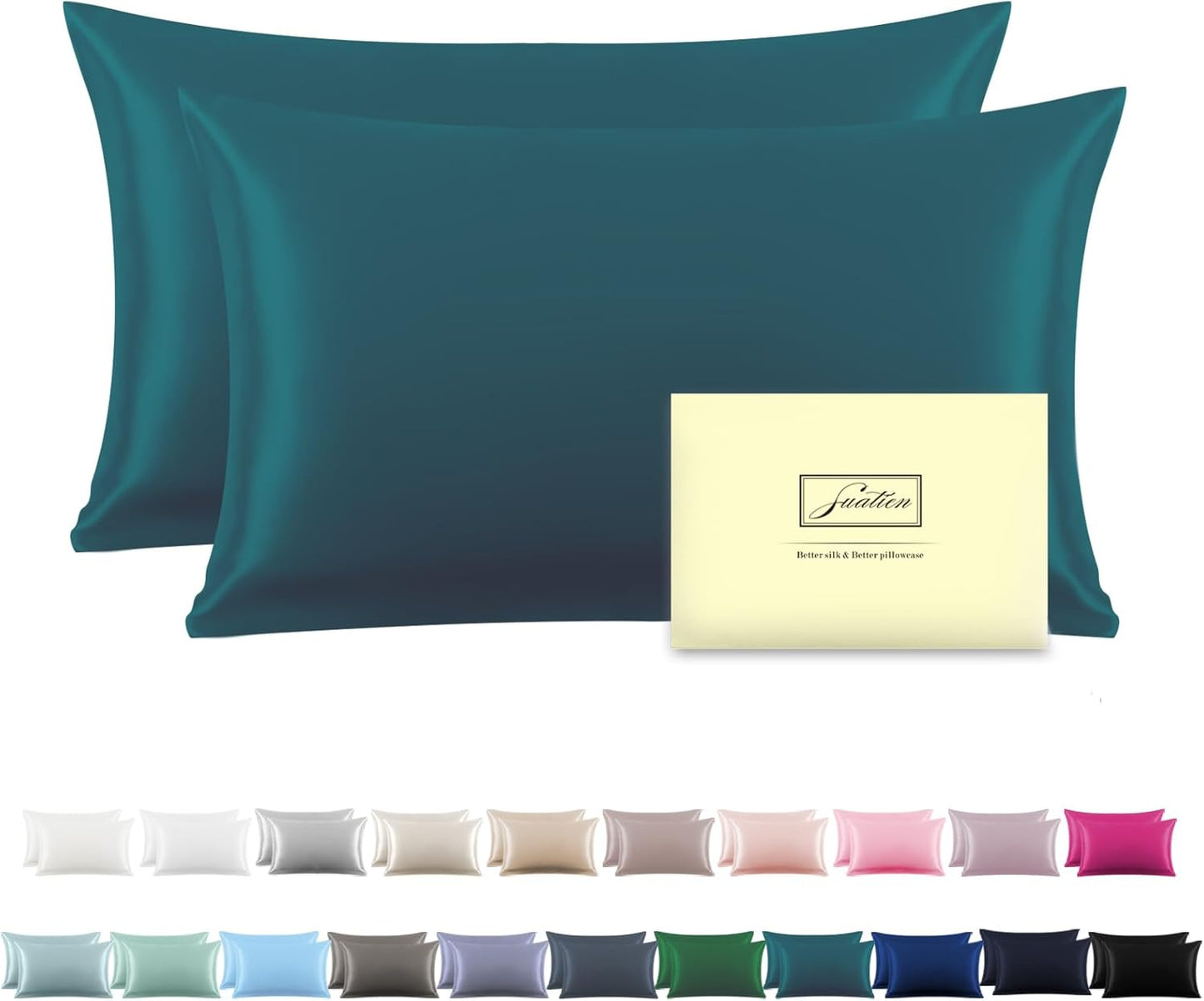 Silk Pillow Cases Set of 2 for Hair and Skin Comfort