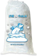 Ice Bags with Drawstring Closure 20lb - Durable Portable Ice Storage