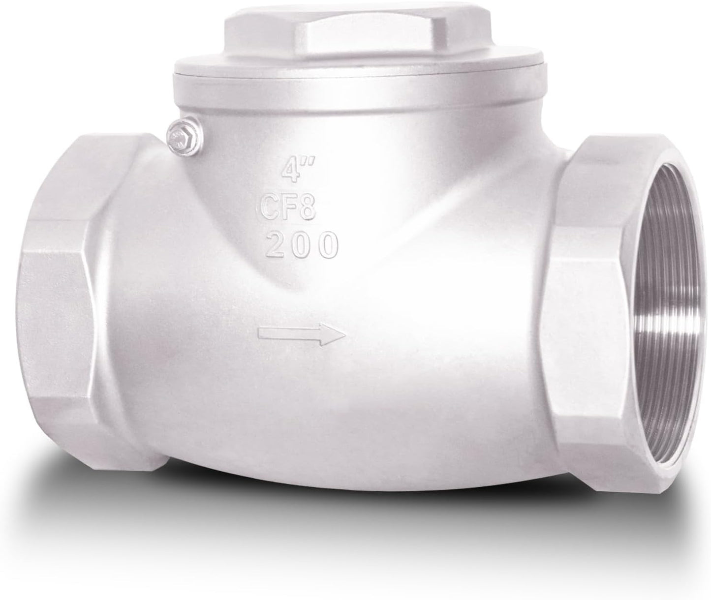 4 in NPT Horizontal Check Valve for Oil Water Gas Air Control