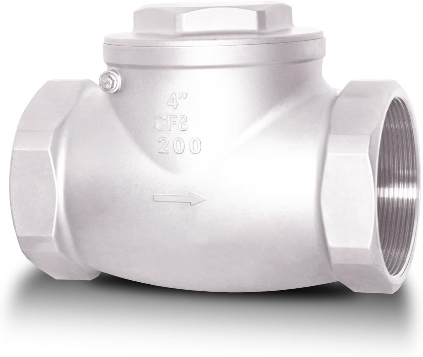 4 in NPT Horizontal Check Valve for Oil Water Gas Air Control