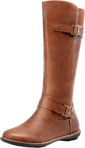 Women's Knee High Riding Boots 9655 - Flat Heel Comfort