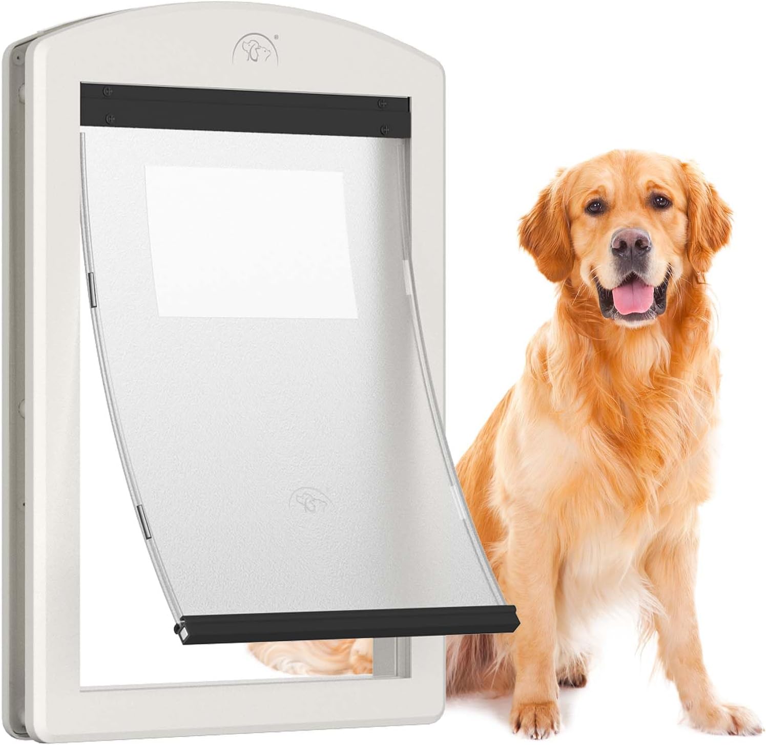 PATAPLUS Dog Door for Large Dogs - Sturdy & Easy Install