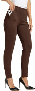 Women's Yoga Dress Pants Petite & Regular Inseams - Slim Work Slacks