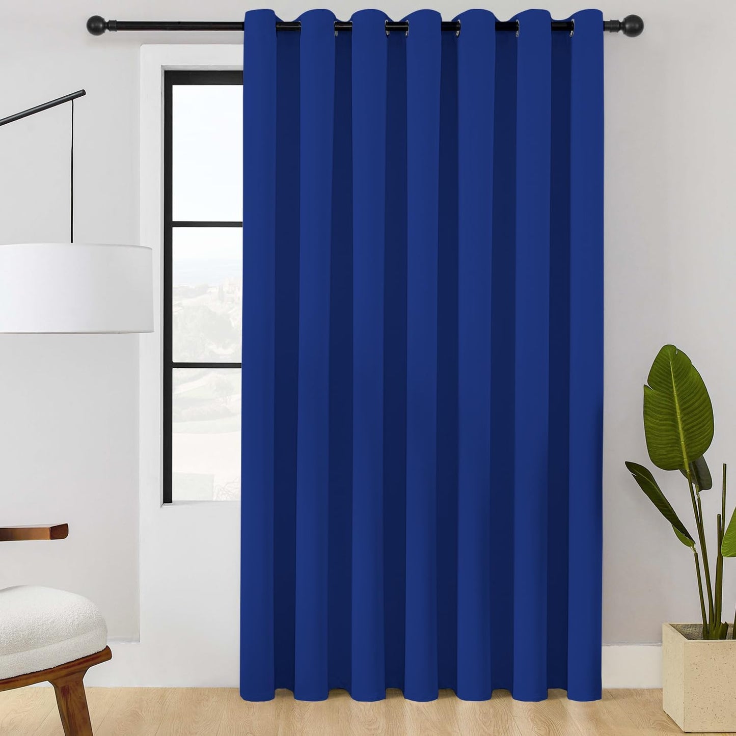 ChrisDowa Room Divider Curtain - Royal Blue 100 x 120 Inch