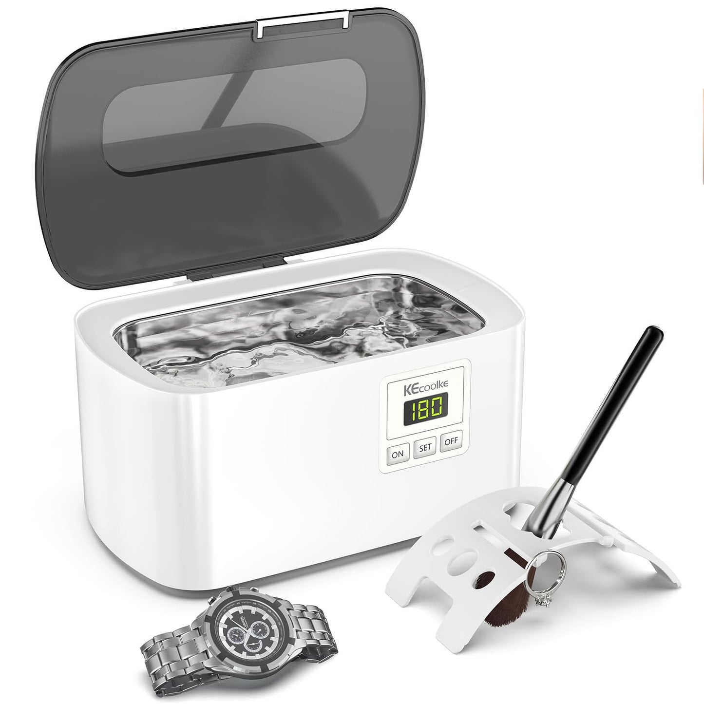 KECOOLKE Ultrasonic Jewelry Cleaning Machine for All Items