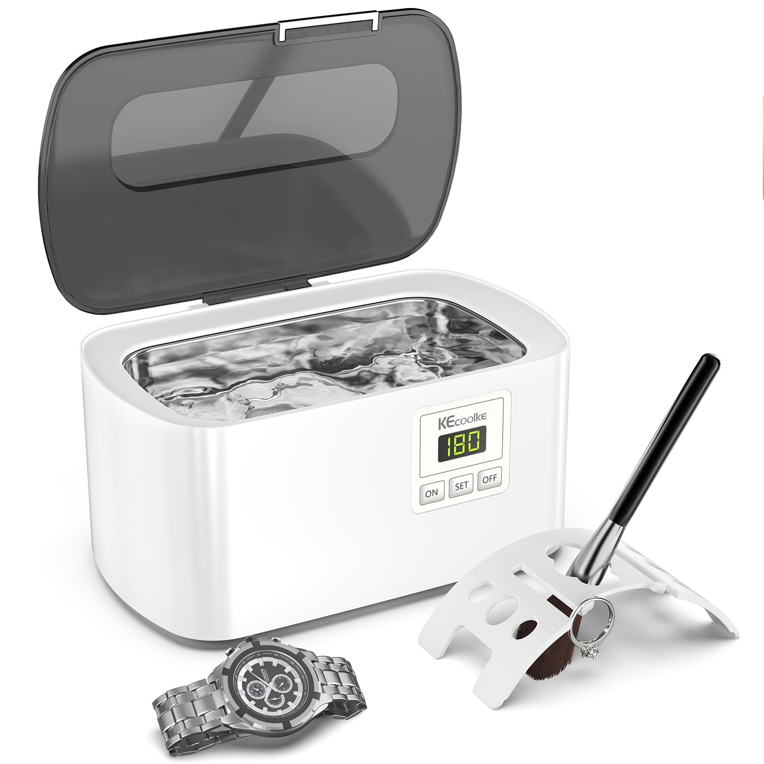 KECOOLKE Ultrasonic Jewelry Cleaning Machine for All Items