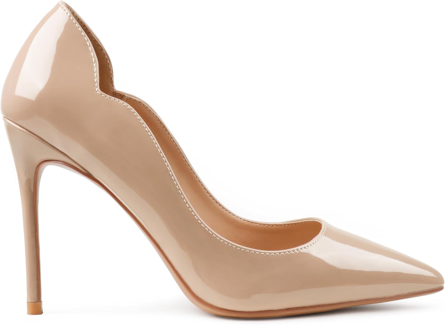 COLETER Women's 4 Inch Pumps Pointy Toe Wedding Dress Shoes
