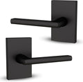 Mega Handles Glamor Dummy Lever Door Handle Set - Matte Black