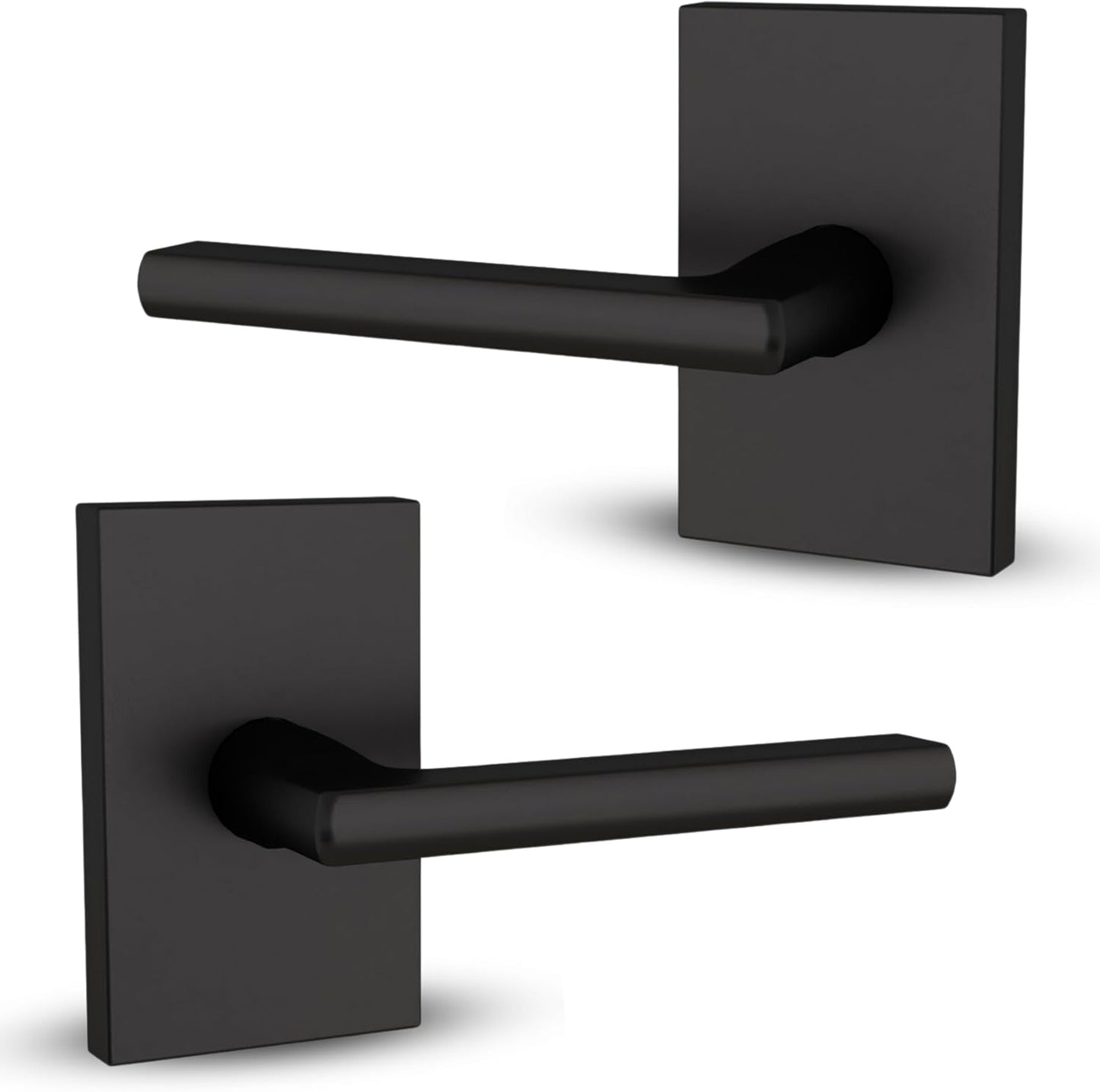 Mega Handles Glamor Dummy Lever Door Handle Set for French Doors