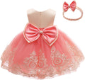 Baby Girls Party Dress Featuring Lace Embroidery for Celebrations