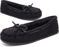 KOLILI Womens Faux Fur Moccasin Slippers - Warm Indoor/Outdoor
