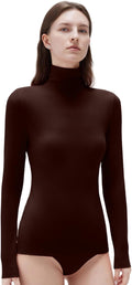 Cashmere Turtleneck Long Sleeve Shirt for Women - Fitted Style