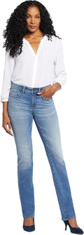 NYDJ Marilyn Straight Denim Jeans - Flattering Lift and Classic Fit 32