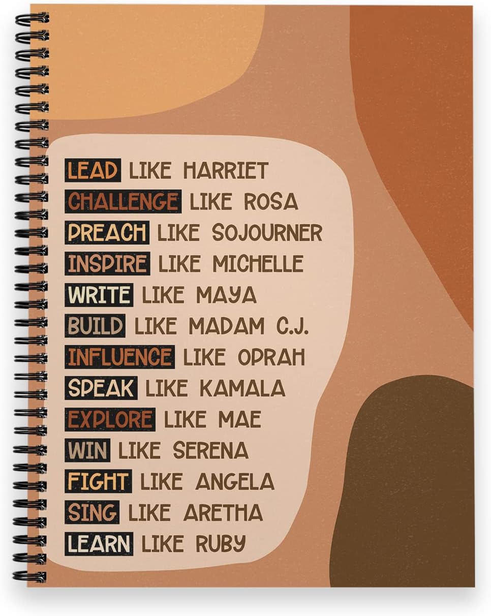 Motivational Black Women Notebook | 120 Wide Ruled Pages | Made In USA