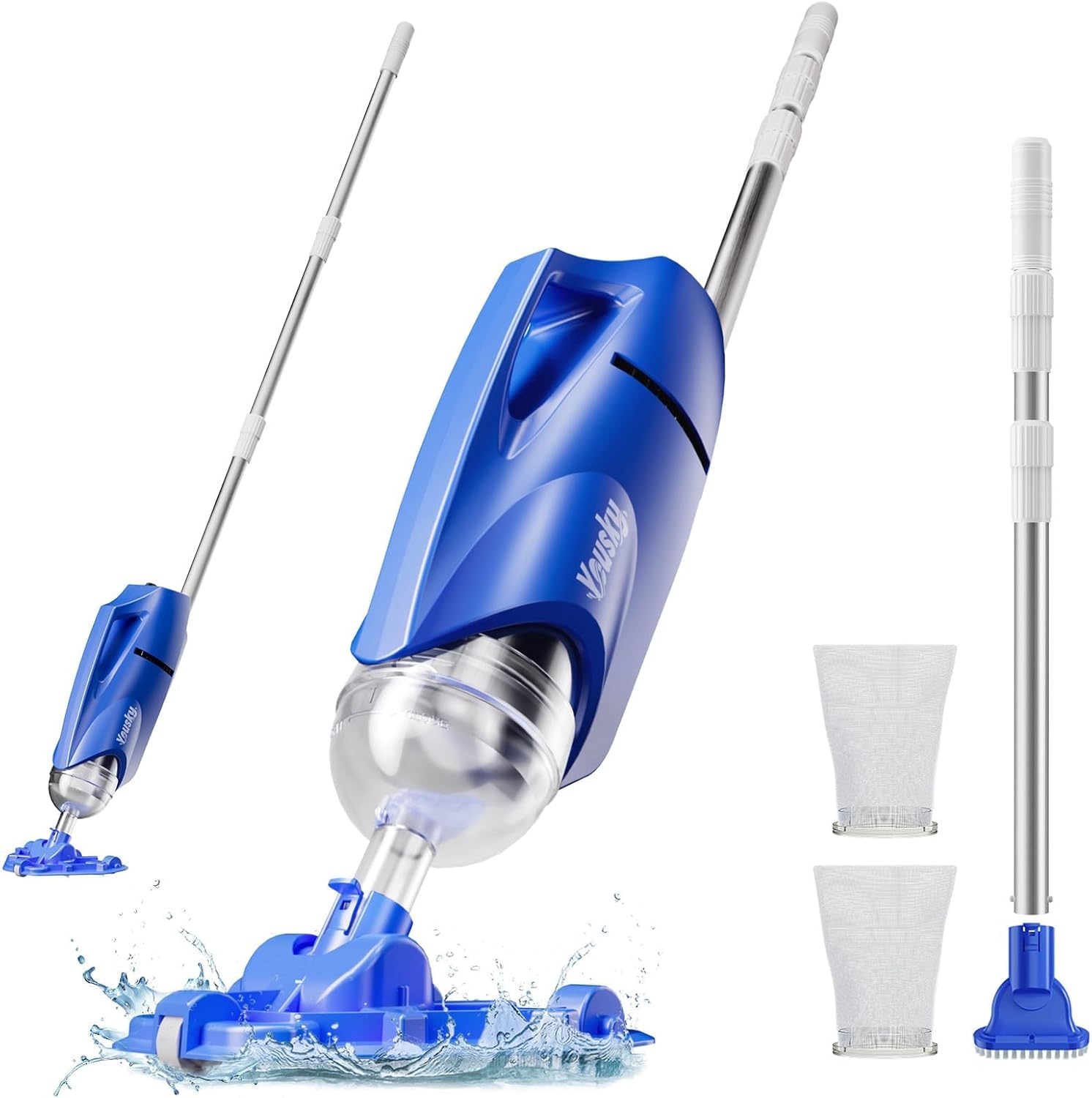 2025 Upgraded Handheld Pool Vacuum Cleaner for Fast Cleaning