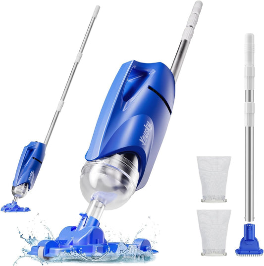 2025 Upgraded Handheld Pool Vacuum Cleaner for Fast Cleaning