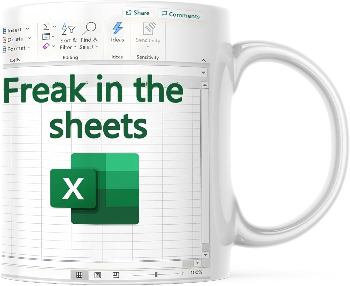 Freak in the Sheets Excel Mug