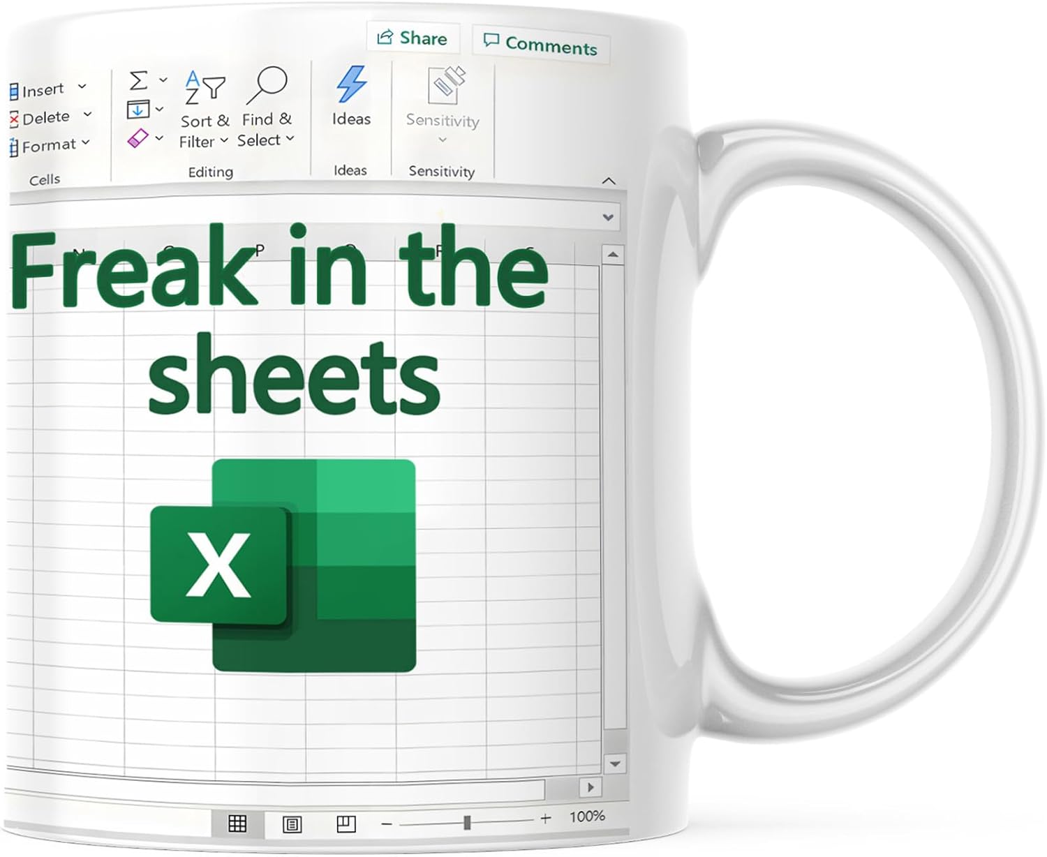 Freak in the Sheets Excel Mug