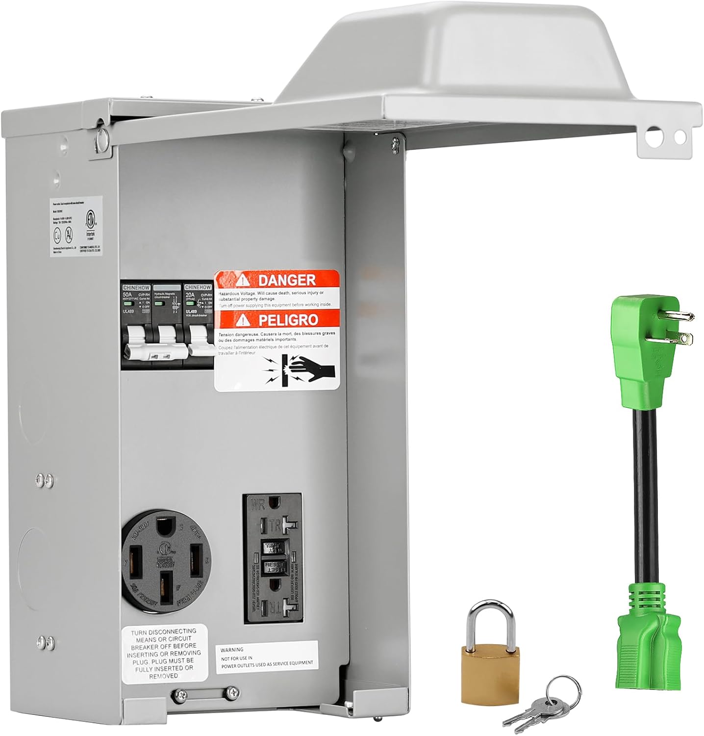 RVGUARD Temporary Power Outlet Panel for Safe RV Use