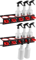 Spray Bottle Storage Rack - Wall Mount Organizer for Garage