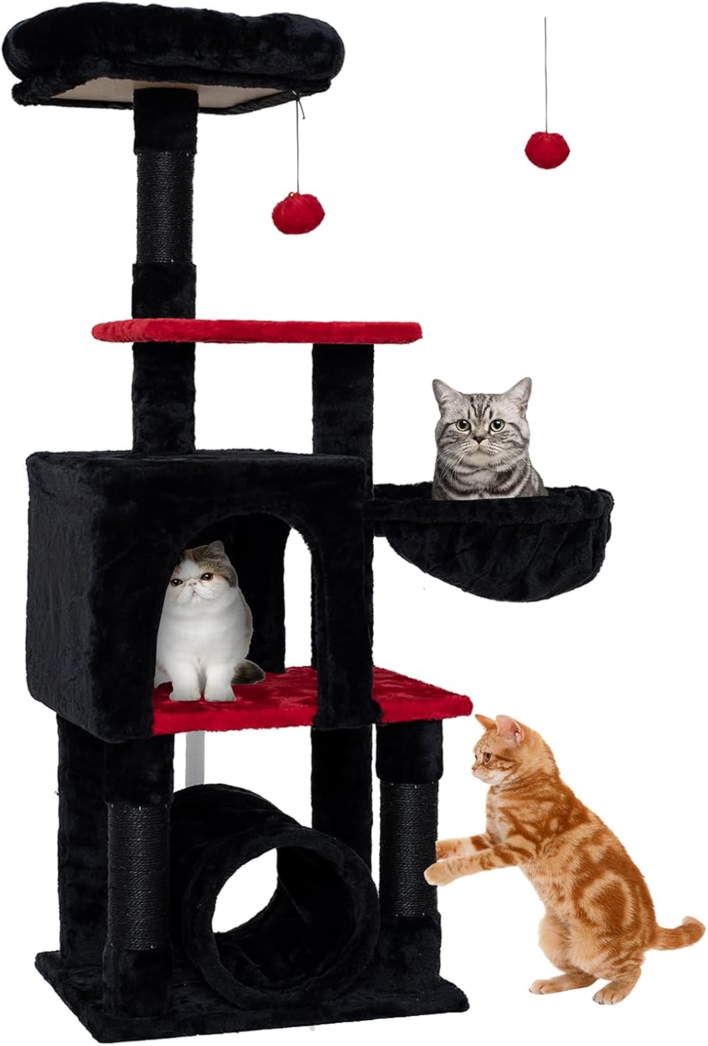 Cat Tree Tower for Indoor Cats with Multi-Level Activity Center