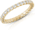 IGI Certified Lab Grown Diamond Eternity Band in 14k Gold - Classic
