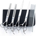 Professional Dog Grooming Scissors Set 7in/8in - Quiet, Precise Cuts
