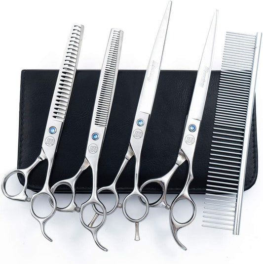 Professional Dog Grooming Scissors Set for Pet Grooming Needs