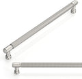 10 Pack Brushed Satin Nickel Knurled Cabinet Pulls 10 in - Durable