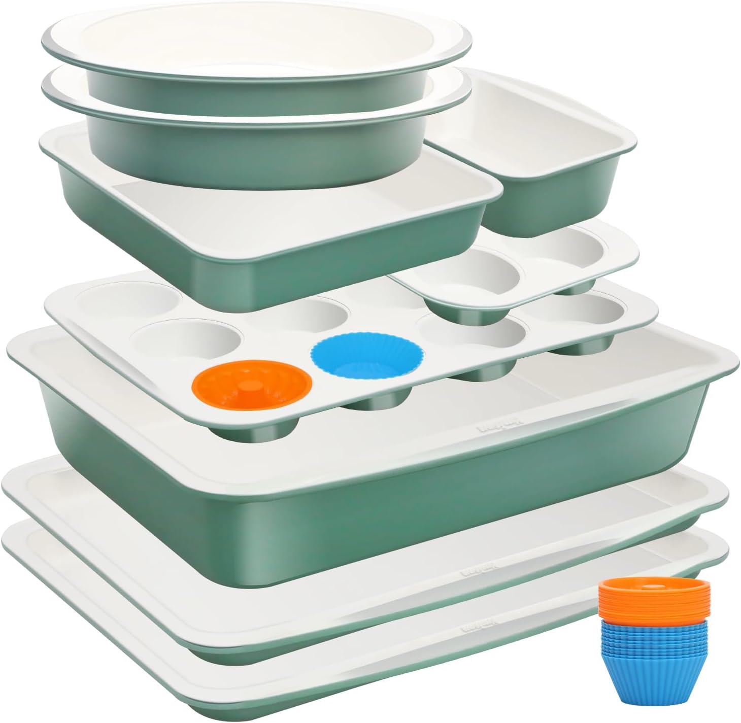 Ceramic Nonstick Baking Pans Set for Effortless Baking Joy