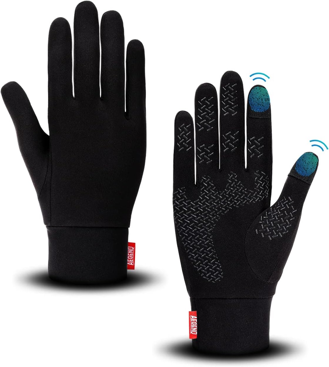 Aegend Touch Screen Running Gloves - Winter Warmth