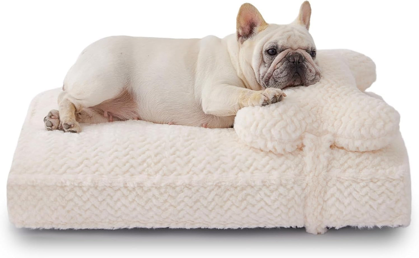 Soft Touch Faux Fur Dog Bed for Medium to Large Dogs Comfort