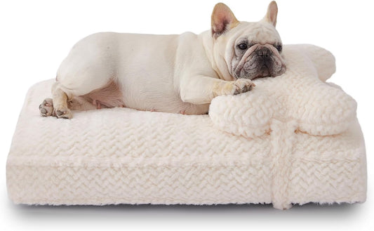 Soft Touch Faux Fur Dog Bed for Medium to Large Dogs Comfort