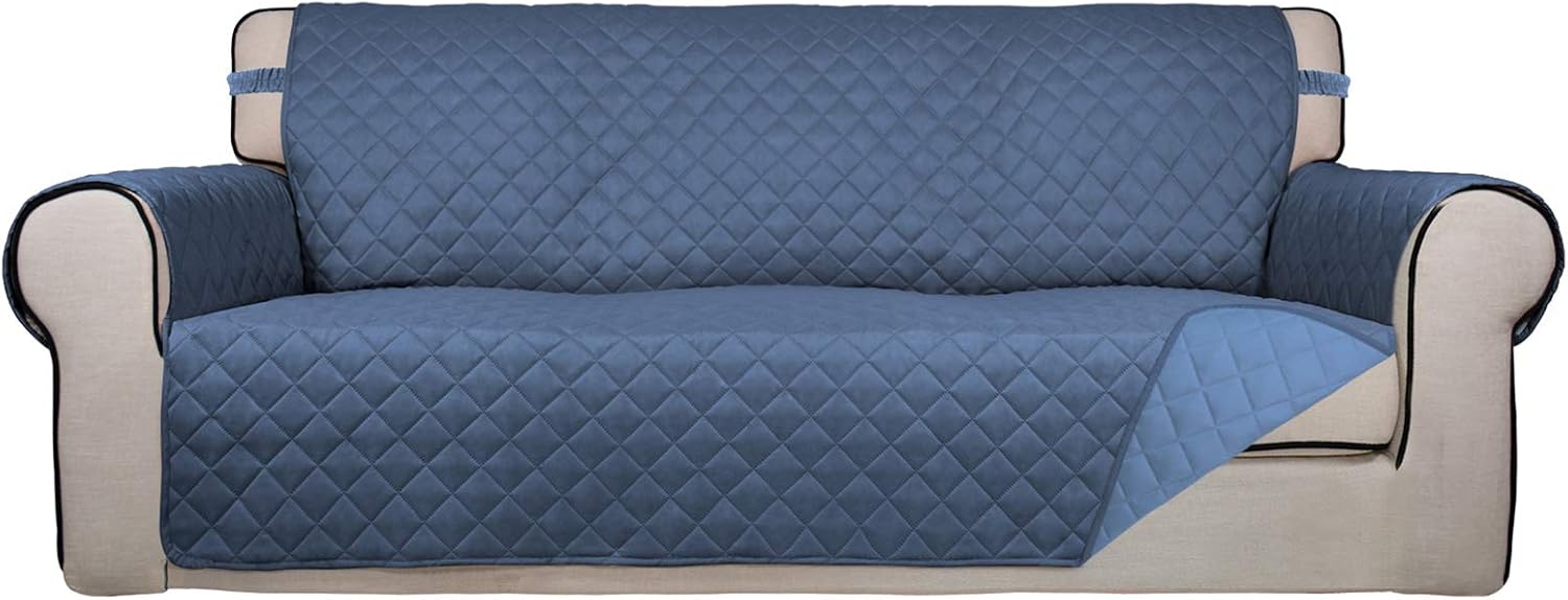 PureFit Reversible Quilted Sofa Cover for Pets and Kids