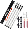 HIKEMAN Tent Poles Adjustable Telescoping Tarp Poles - Lightweight