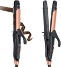 Dual Voltage Curling Iron 1 in 2-in-1 Travel Styler - Black