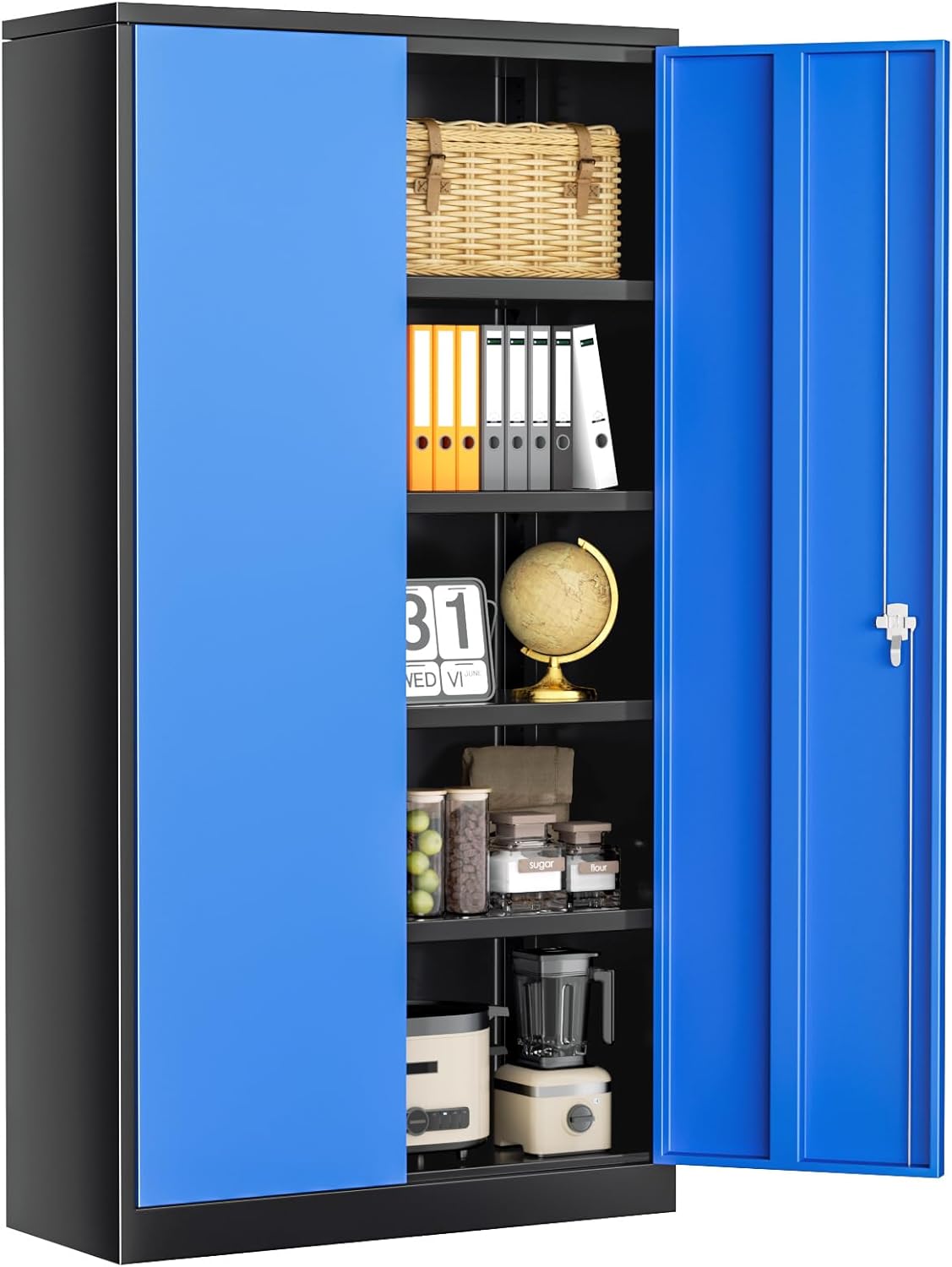INTERGREAT Metal Garage Storage Cabinet with Lockable Doors