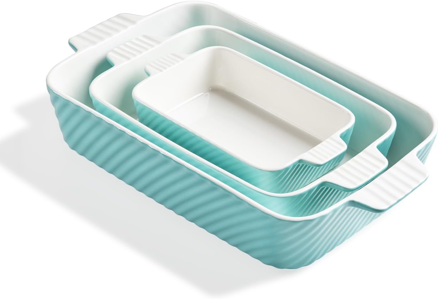 Sweejar Ceramic Baking Dish Set for Perfect Brownies & Lasagna